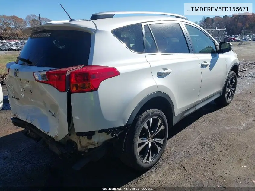 JTMDFREV5FD155671 2015 Toyota Rav4 Limited