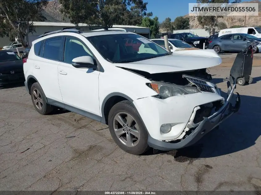 JTMWFREV4FD055506 2015 Toyota Rav4 Xle