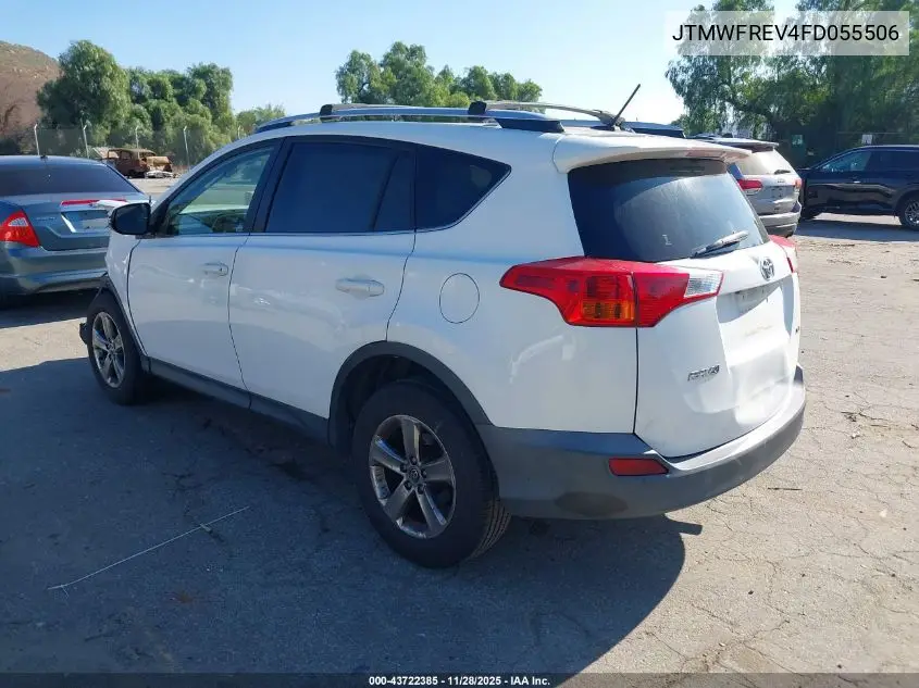 JTMWFREV4FD055506 2015 Toyota Rav4 Xle