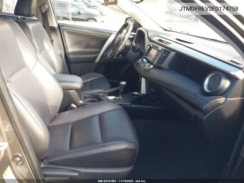 JTMDFREV2FD174758 2015 Toyota Rav4 Limited