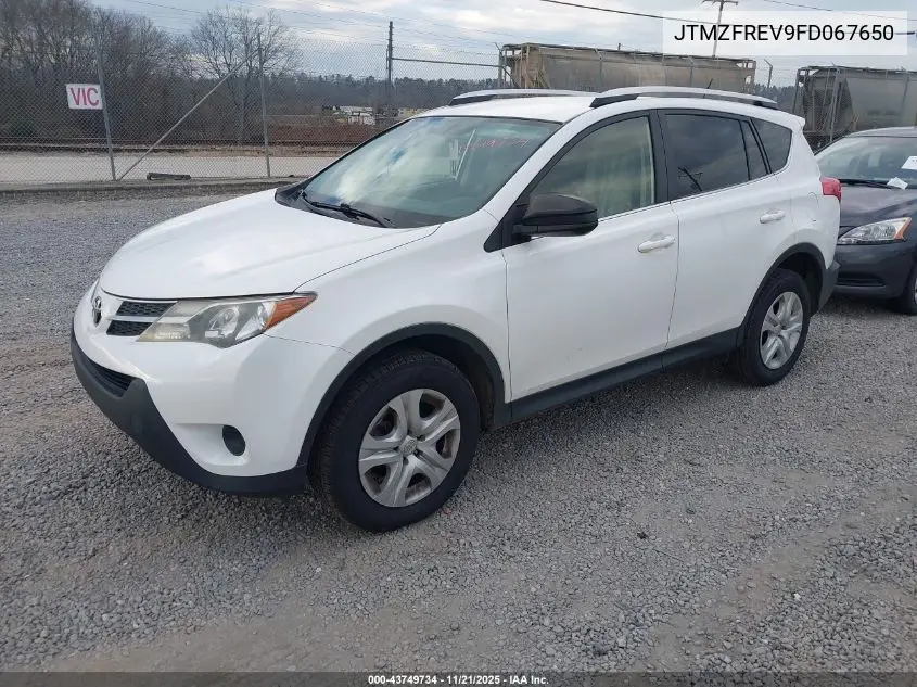 JTMZFREV9FD067650 2015 Toyota Rav4 Le
