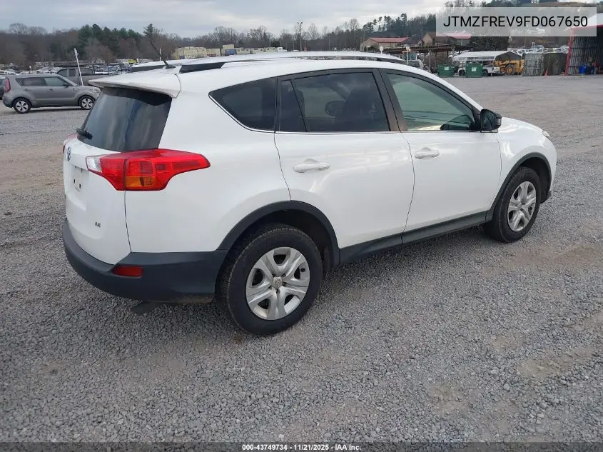 JTMZFREV9FD067650 2015 Toyota Rav4 Le