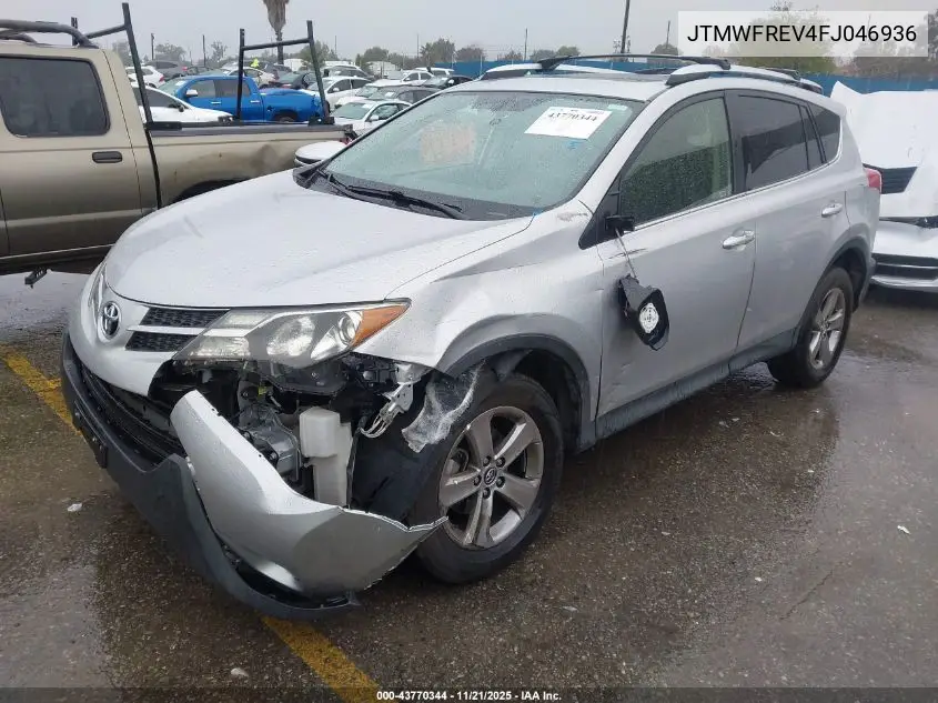 JTMWFREV4FJ046936 2015 Toyota Rav4 Xle