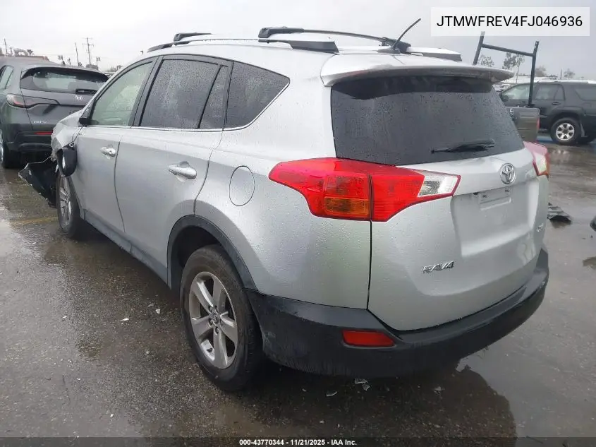 JTMWFREV4FJ046936 2015 Toyota Rav4 Xle