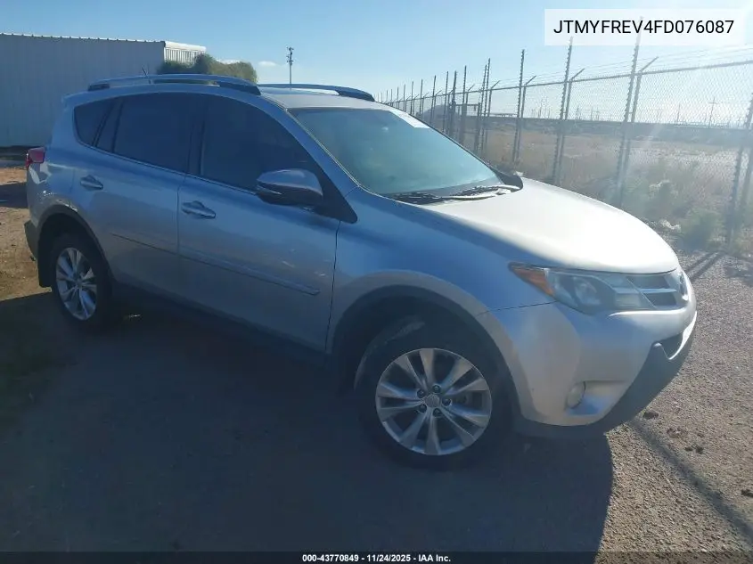 JTMYFREV4FD076087 2015 Toyota Rav4 Limited