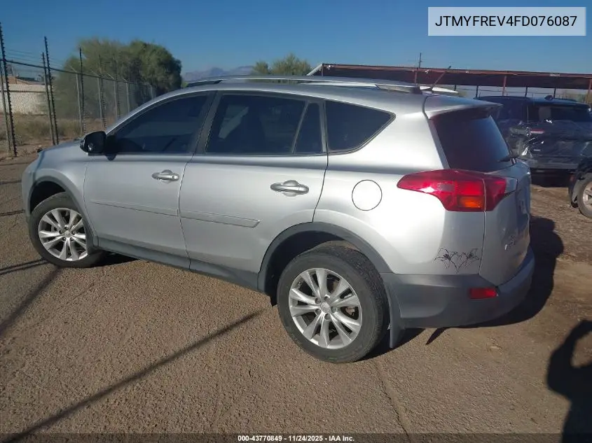 JTMYFREV4FD076087 2015 Toyota Rav4 Limited