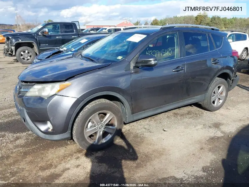 JTMRFREV7FJ046801 2015 Toyota Rav4 Xle