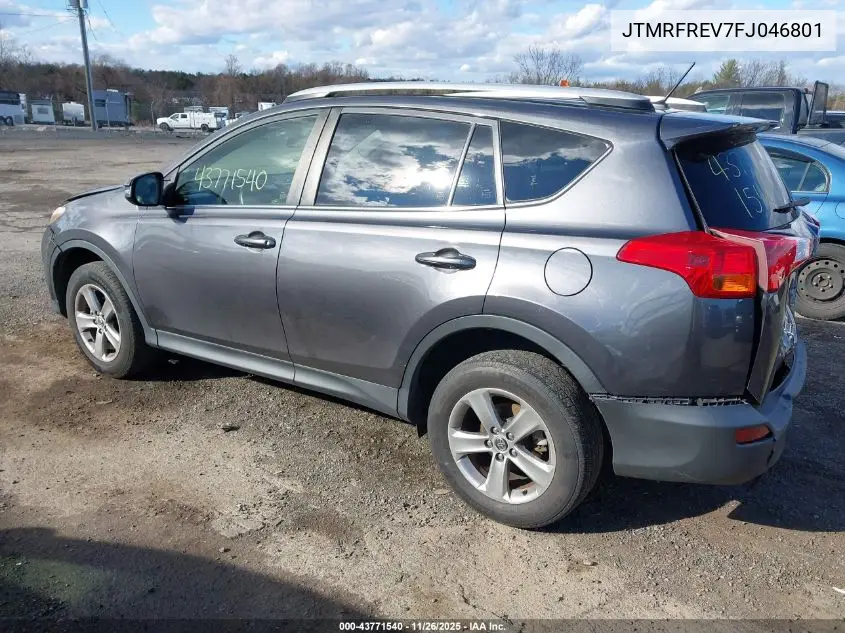 JTMRFREV7FJ046801 2015 Toyota Rav4 Xle