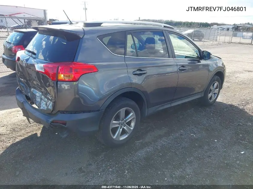 JTMRFREV7FJ046801 2015 Toyota Rav4 Xle