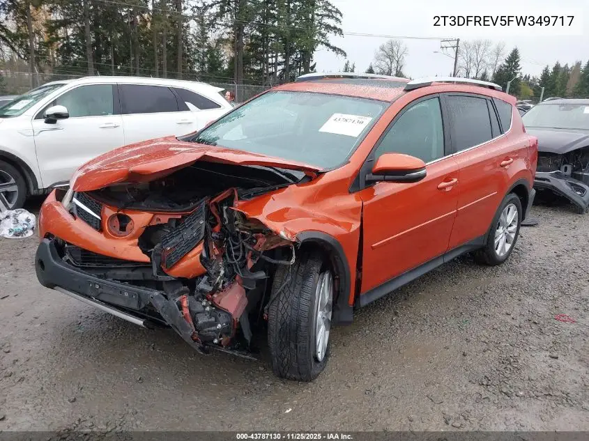 2T3DFREV5FW349717 2015 Toyota Rav4 Limited