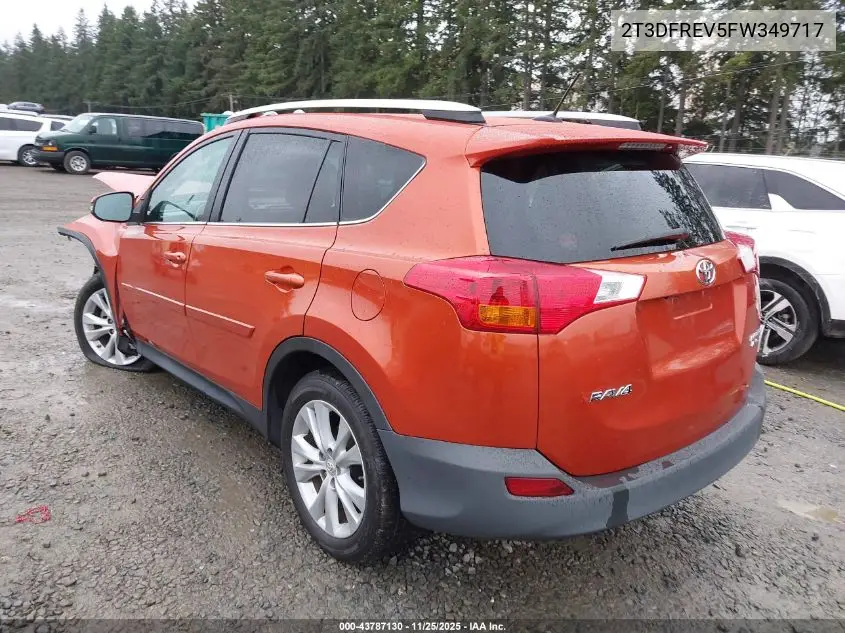 2T3DFREV5FW349717 2015 Toyota Rav4 Limited