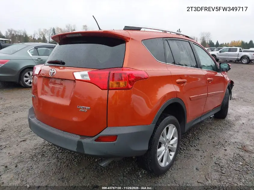 2T3DFREV5FW349717 2015 Toyota Rav4 Limited