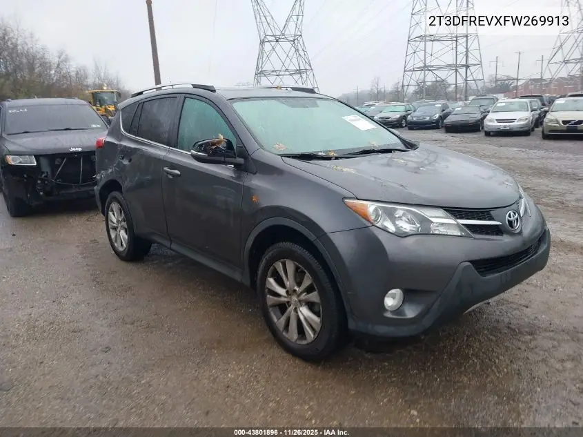 2T3DFREVXFW269913 2015 Toyota Rav4 Limited