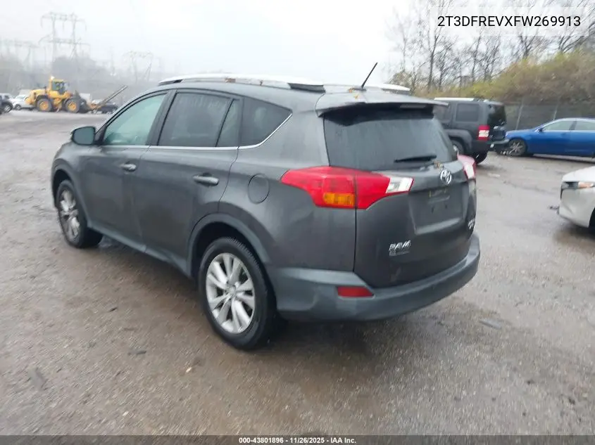2T3DFREVXFW269913 2015 Toyota Rav4 Limited