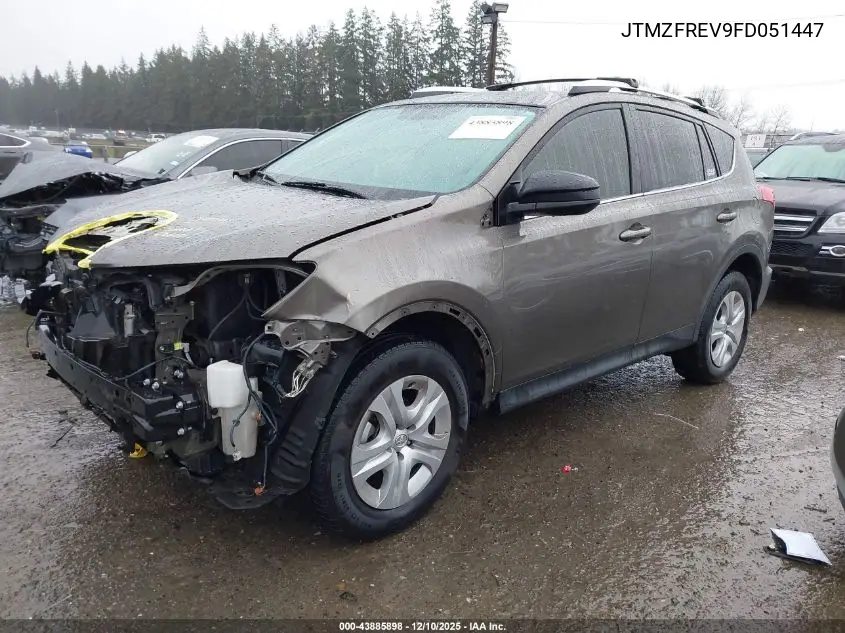 JTMZFREV9FD051447 2015 Toyota Rav4 Le