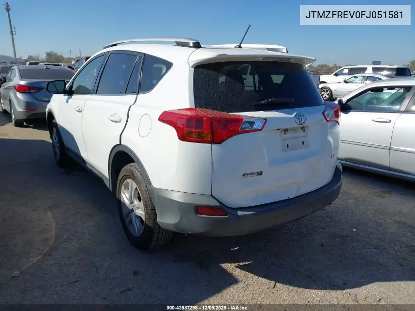 JTMZFREV0FJ051581 2015 Toyota Rav4 Le