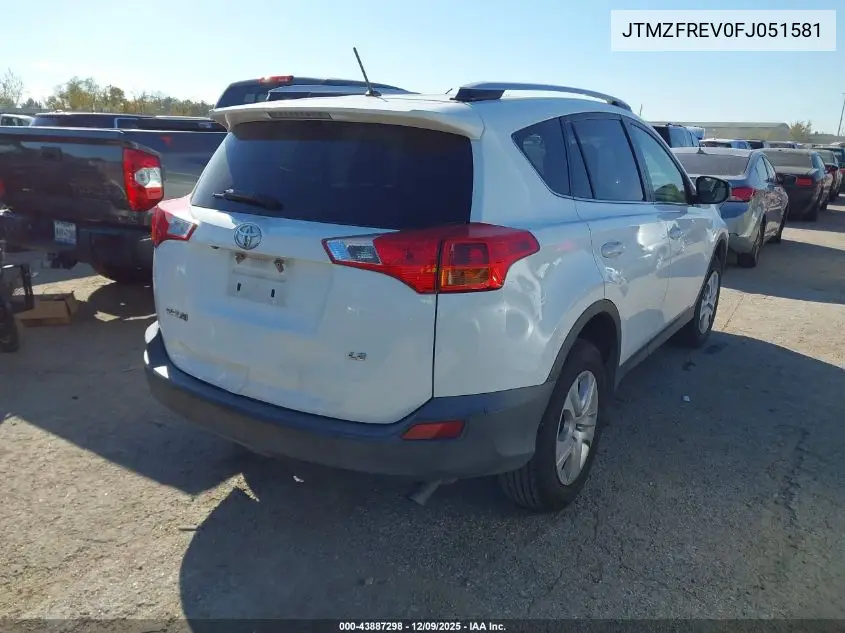 JTMZFREV0FJ051581 2015 Toyota Rav4 Le