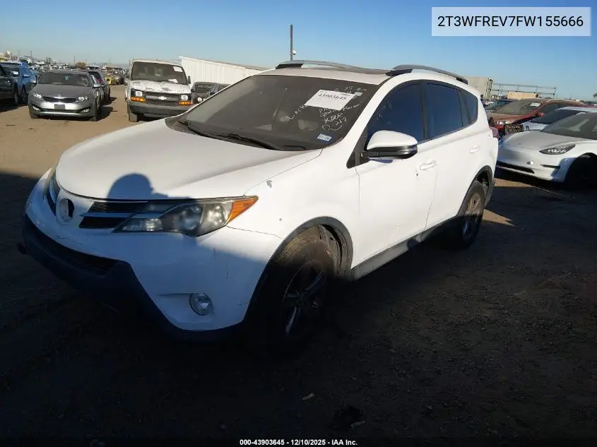 2T3WFREV7FW155666 2015 Toyota Rav4 Xle