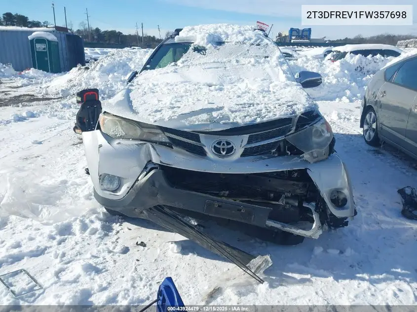2T3DFREV1FW357698 2015 Toyota Rav4 Limited