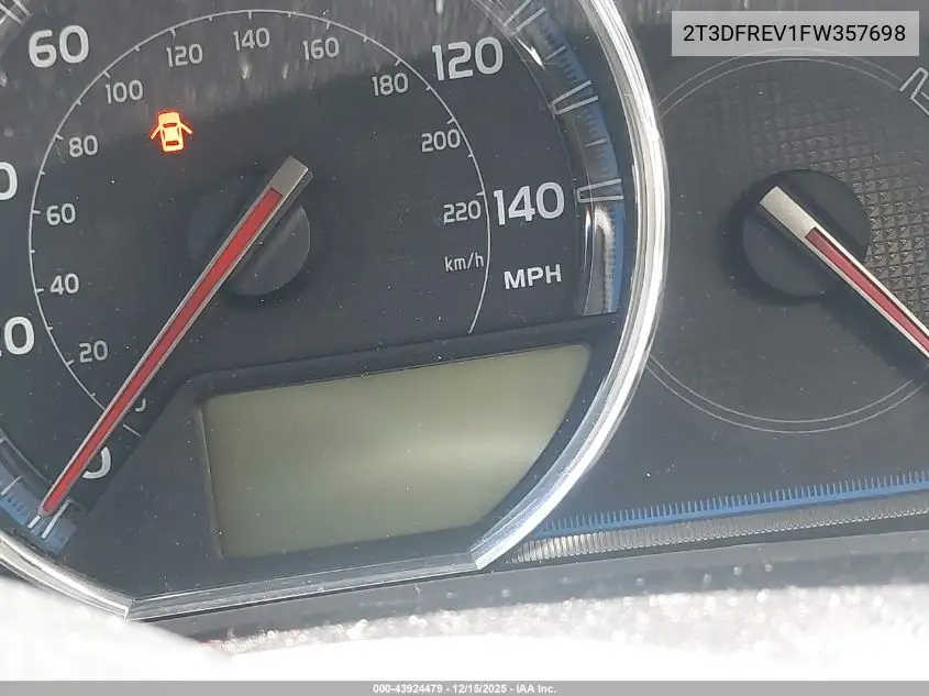 2T3DFREV1FW357698 2015 Toyota Rav4 Limited