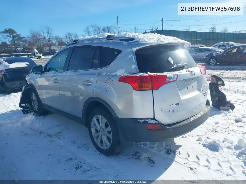 2T3DFREV1FW357698 2015 Toyota Rav4 Limited