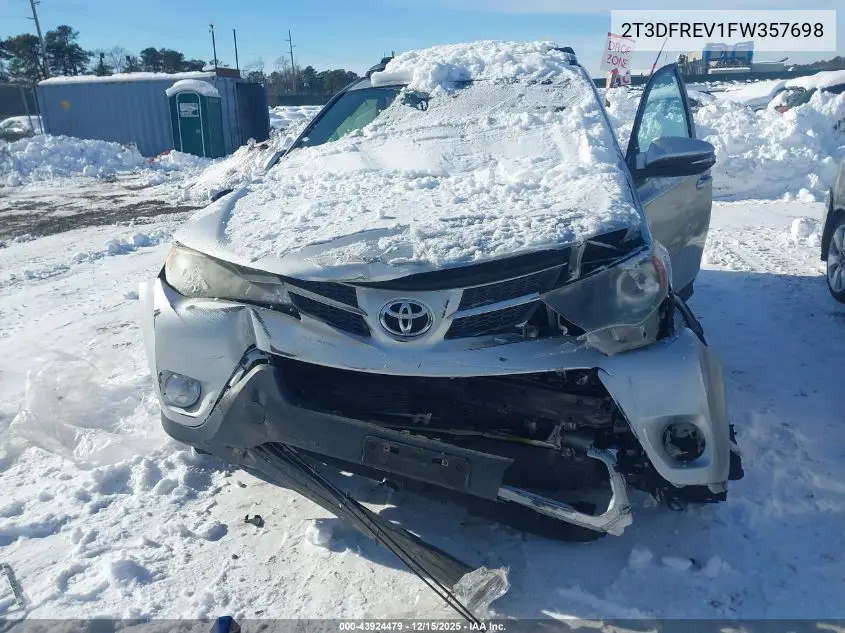 2T3DFREV1FW357698 2015 Toyota Rav4 Limited