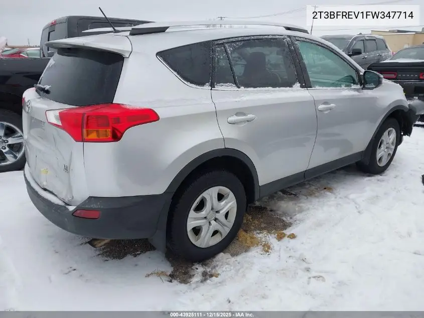 2T3BFREV1FW347714 2015 Toyota Rav4 Le