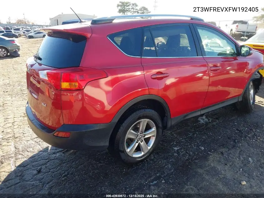 2T3WFREVXFW192405 2015 Toyota Rav4 Xle