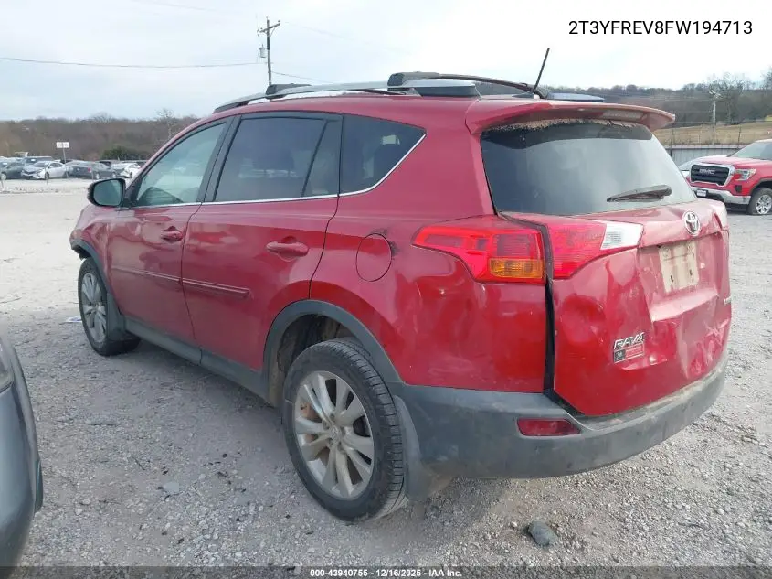2T3YFREV8FW194713 2015 Toyota Rav4 Limited