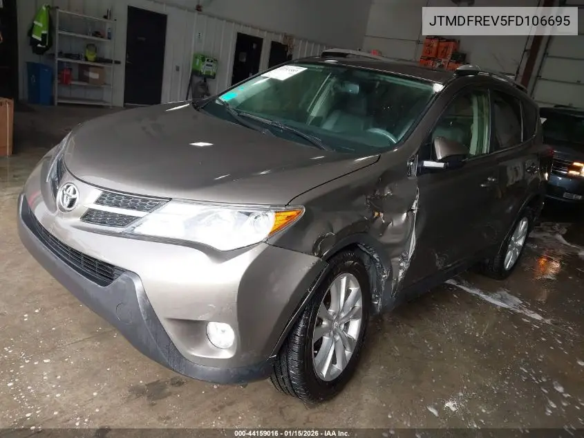 JTMDFREV5FD106695 2015 Toyota Rav4 Limited