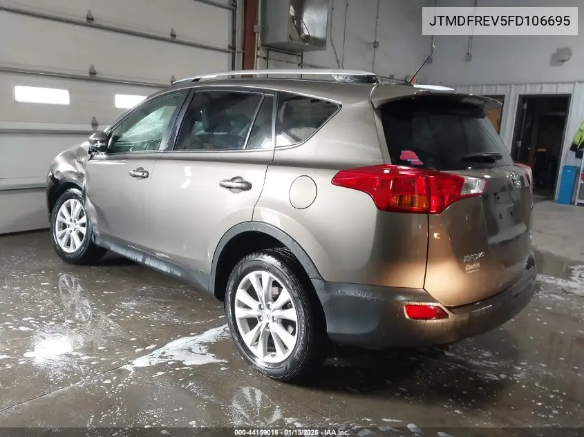 JTMDFREV5FD106695 2015 Toyota Rav4 Limited