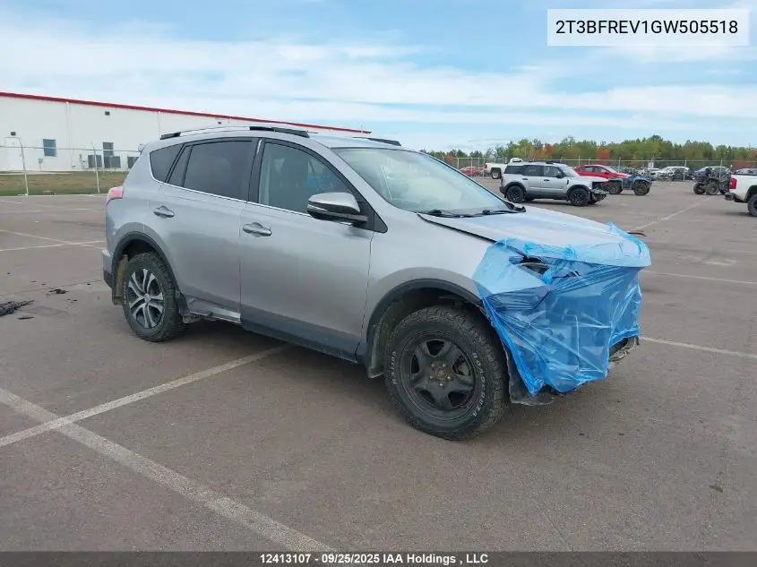 2T3BFREV1GW505518 2016 Toyota Rav4 Le