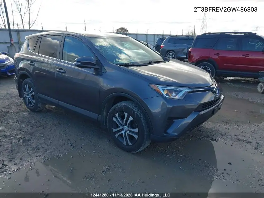 2T3BFREV2GW486803 2016 Toyota Rav4 Le