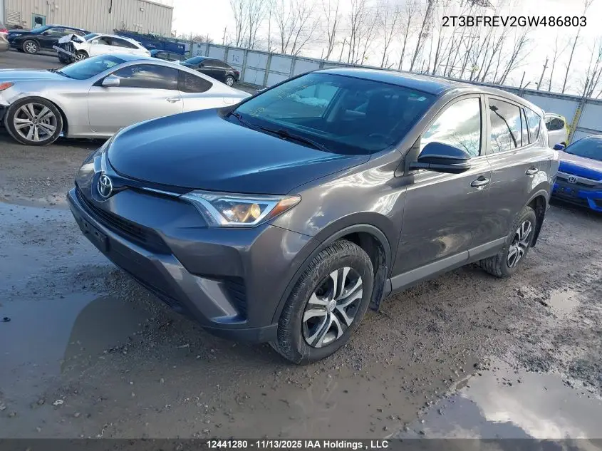 2T3BFREV2GW486803 2016 Toyota Rav4 Le