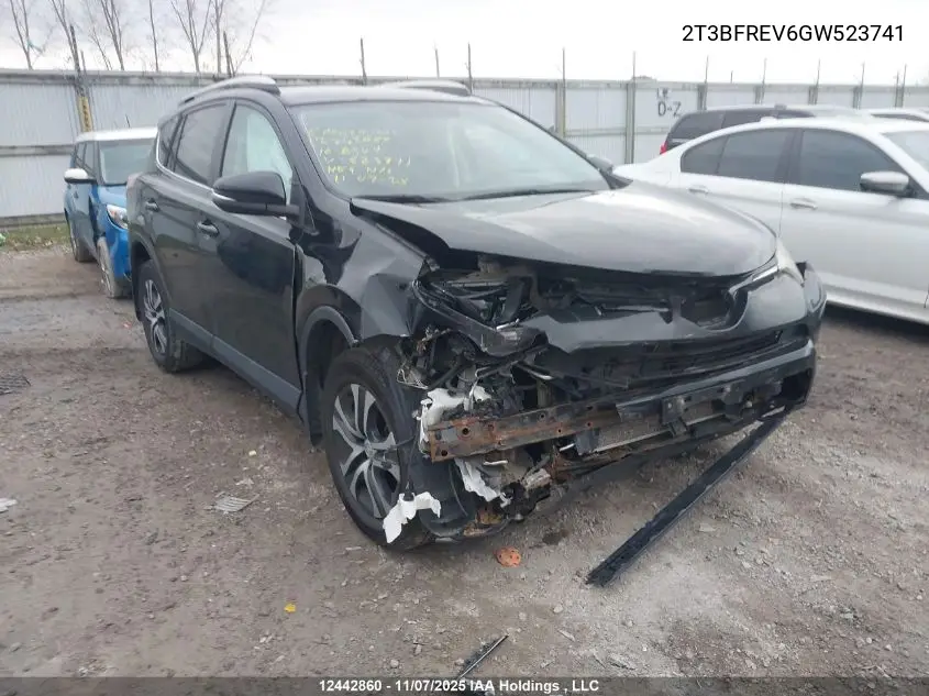 2T3BFREV6GW523741 2016 Toyota Rav4 Le
