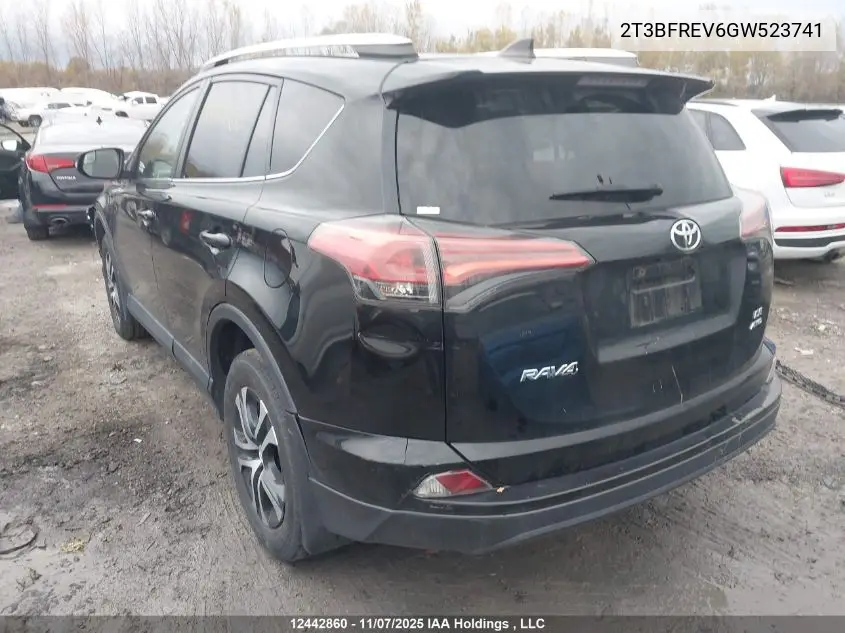 2T3BFREV6GW523741 2016 Toyota Rav4 Le