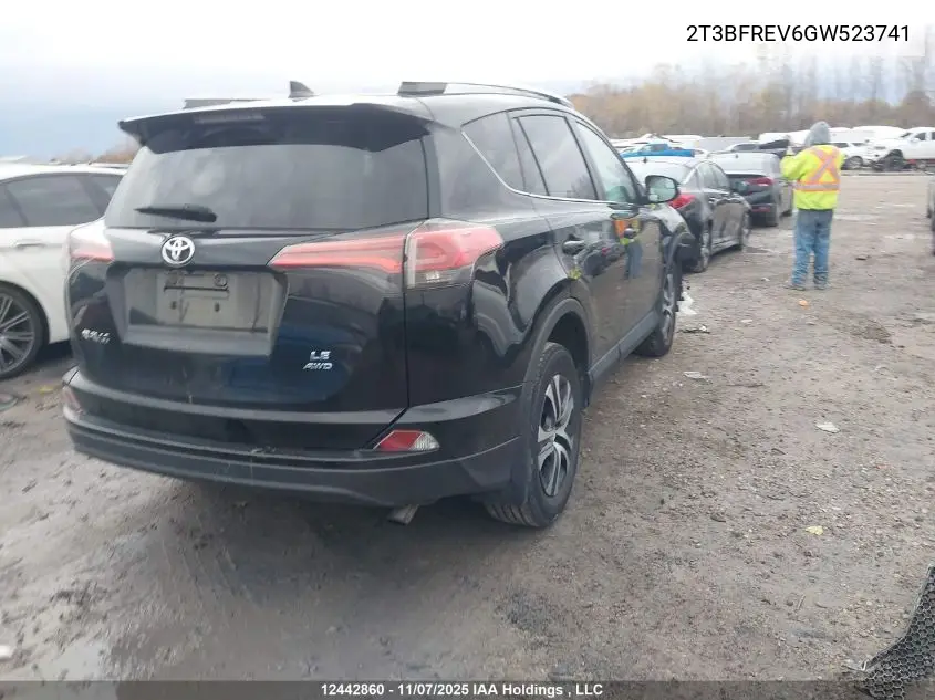 2T3BFREV6GW523741 2016 Toyota Rav4 Le