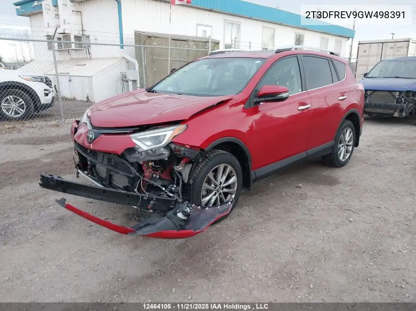 2T3DFREV9GW498391 2016 Toyota Rav4 Limited