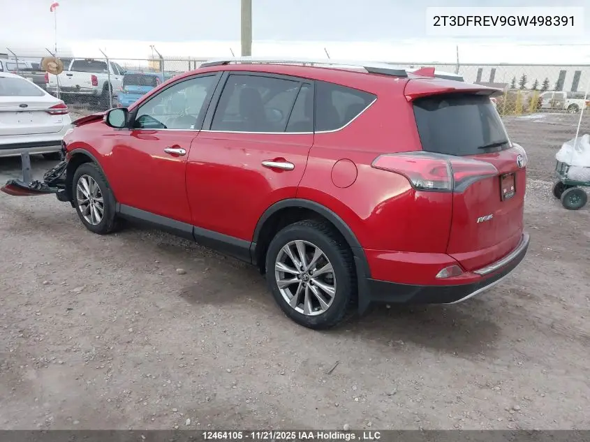2T3DFREV9GW498391 2016 Toyota Rav4 Limited