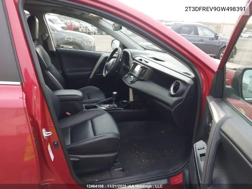 2T3DFREV9GW498391 2016 Toyota Rav4 Limited