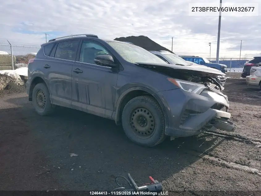 2T3BFREV6GW432677 2016 Toyota Rav4 Le