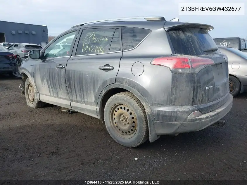 2T3BFREV6GW432677 2016 Toyota Rav4 Le