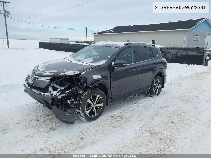 2T3RFREV6GW522331 2016 Toyota Rav4 Xle