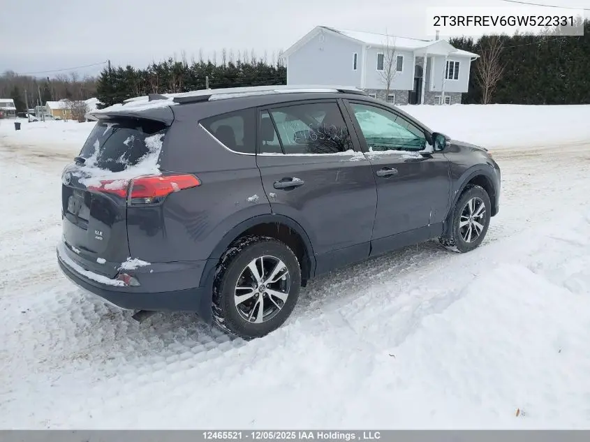 2T3RFREV6GW522331 2016 Toyota Rav4 Xle