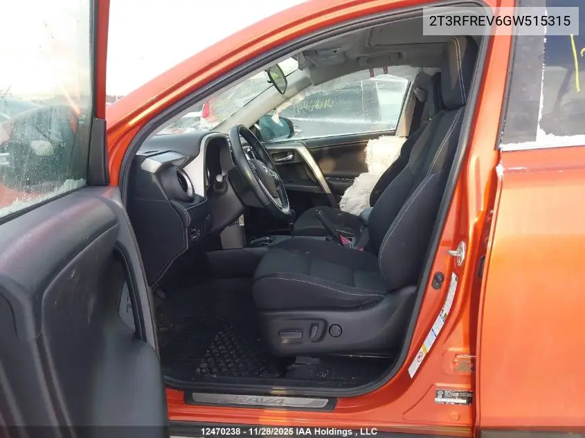 2T3RFREV6GW515315 2016 Toyota Rav4 Xle