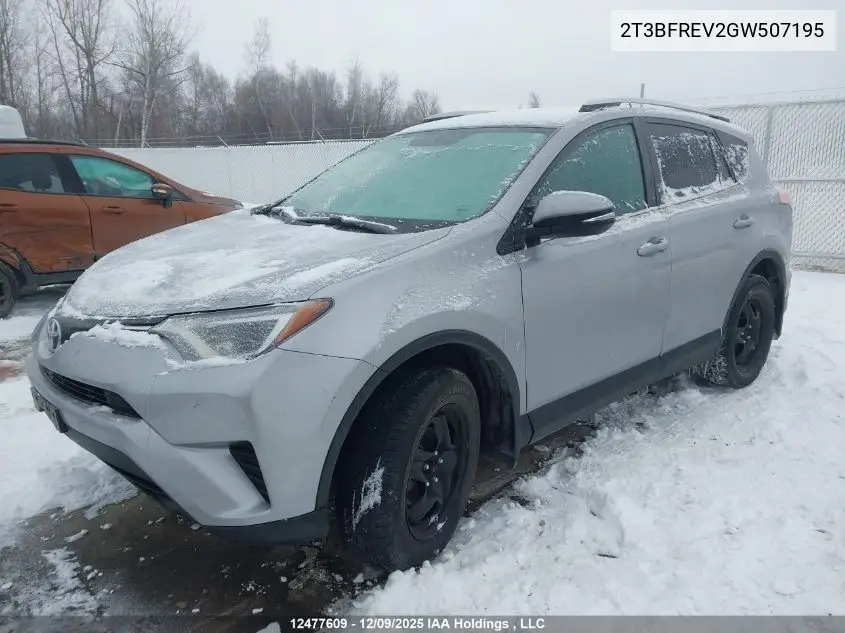 2T3BFREV2GW507195 2016 Toyota Rav4 Le
