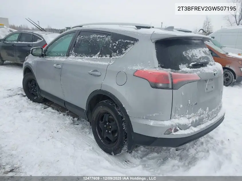 2T3BFREV2GW507195 2016 Toyota Rav4 Le
