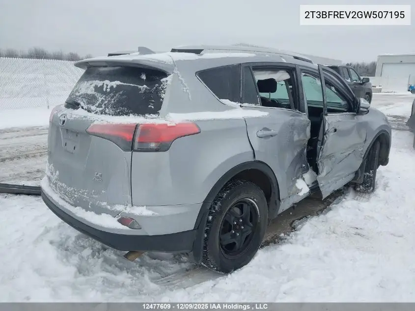 2T3BFREV2GW507195 2016 Toyota Rav4 Le