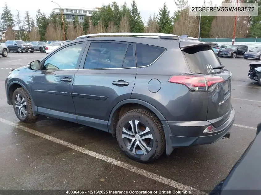 2T3BFREV5GW483572 2016 Toyota Rav4 Le