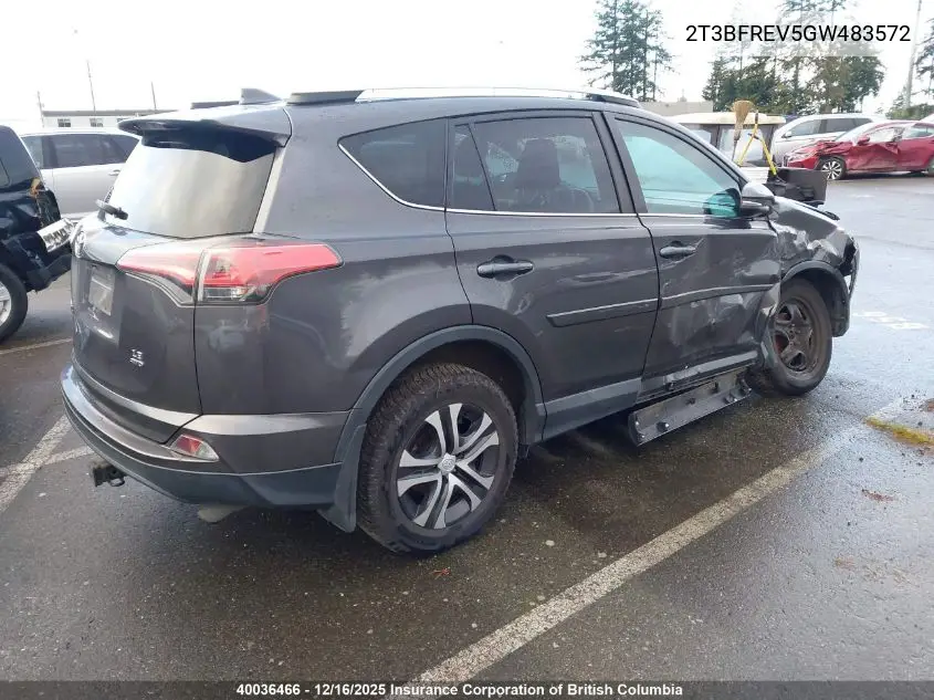 2T3BFREV5GW483572 2016 Toyota Rav4 Le